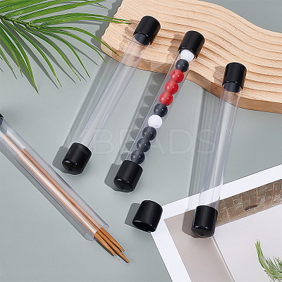 Transparent PVC Plastic Bead Storage Tubes AJEW-WH0348-767B-1