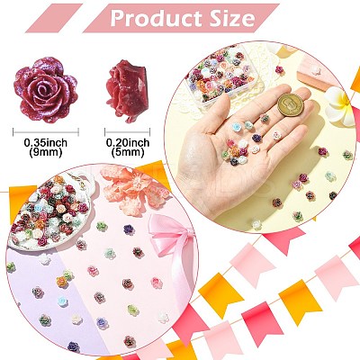 100Pcs Plastic Cabochons KY-CJ0002-18-1