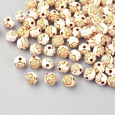 Plating Acrylic Beads PACR-Q113-03-1