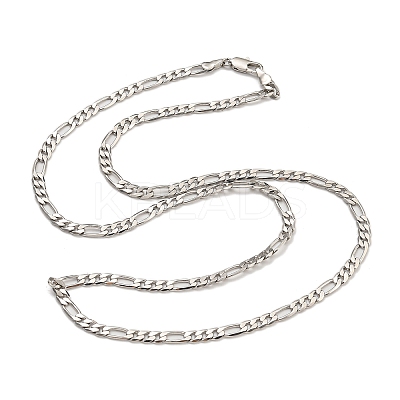 Brass Figaro Chain Bracelets & Necklaces for Women NJEW-U011-11P-1