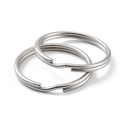 Non-Tarnish 304 Stainless Steel Split Key Rings STAS-Q314-02C-P-1