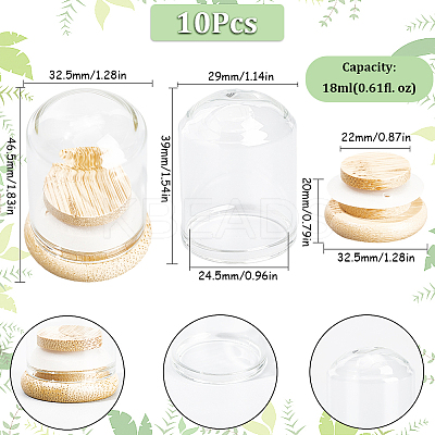 Clear Glass Dome Cover CON-SC0001-05A-1