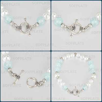 120Pcs Tibetan Style Alloy Toggle Clasps FIND-SP0001-20-1