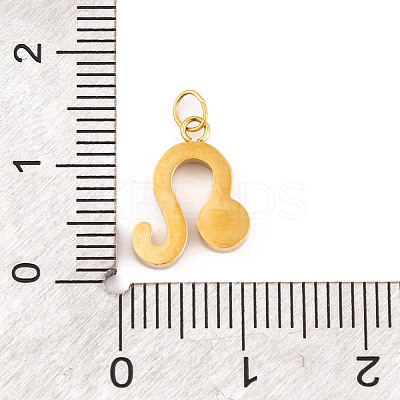 316 Stainless Steel Micro Pave Cubic Zirconia Pendants STAS-K284-01G-G-1