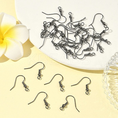 Brass Earring Hooks X-KK-S075-B-1