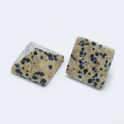Natural Dalmatian Jasper Cabochons G-G759-Y07-1