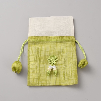 3D Floral Embroidery Cloth Drawstring Bags ABAG-WH0048-88E-1