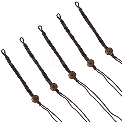 5Pcs Braided Polyester Nylon Mobile Phone Making Cord Loops FIND-TA0008-45A-1