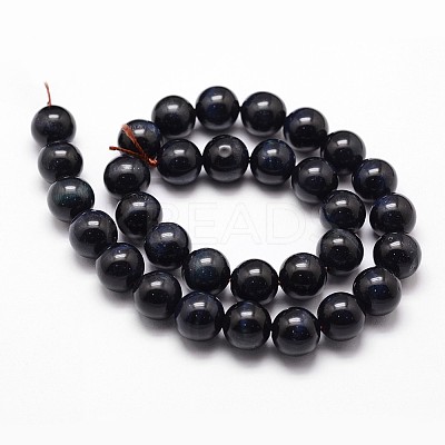 Natural Tiger Eye Bead Strands G-G735-23-8mm-05-1