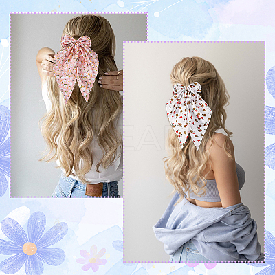 5Pcs 5 Colors Cloth Snap Hair Clips PHAR-SP0001-21-1