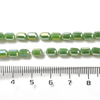 Electroplate Glass Beads Strands EGLA-D031-01-1