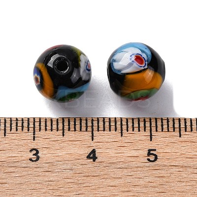 Handmade Millefiori Lampwork Beads LAMP-R003-02B-07-1