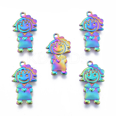 Ion Plating(IP) 304 Stainless Steel Pendants STAS-N098-183M-1