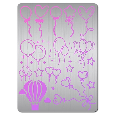 Stainless Steel Metal Cutting Dies Stencils DIY-WH0289-086-1