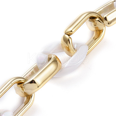 Handmade CCB Plastic Chains AJEW-JB00644-1