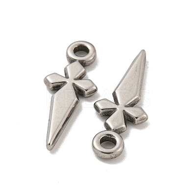 Non-Tarnish 304 Stainless Steel Pendants STAS-O004-06B-P-1