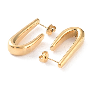 304 Stainless Steel Twist Teardrop Stud Earrings EJEW-H115-13G-1