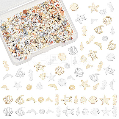 720Pcs 24 Style Brass Cabochons MRMJ-OC0003-24-1