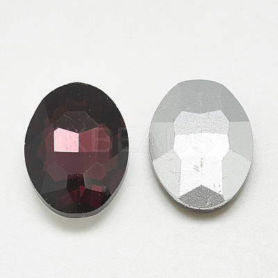 Pointed Back Glass Rhinestone Cabochons RGLA-T080-6x8mm-18-1