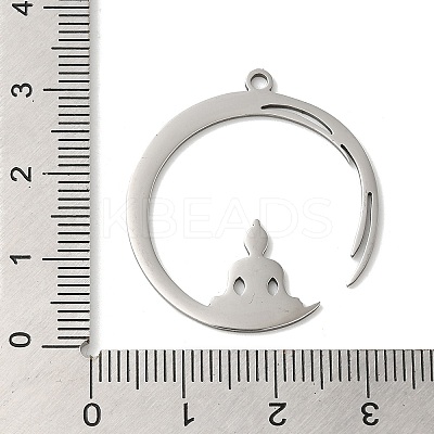 Non-Tarnish 201 Stainless Steel Pendants LS-STAS-B049-12P-1