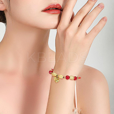 24Pcs Eco-Friendly Brass Textured Beads KK-BC0007-87-RS-1