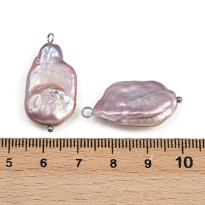 Natural Freshwater Pearl Keshi Pearl Pendants STAS-D378-07A-P-1