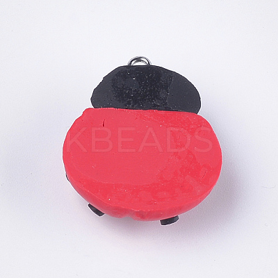 Handmade Polymer Clay Pendants CLAY-S093-09-1