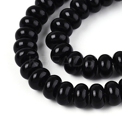 Opaque Solid Color Glass Beads Strands X-GLAA-ZX008-8mm-18F-1