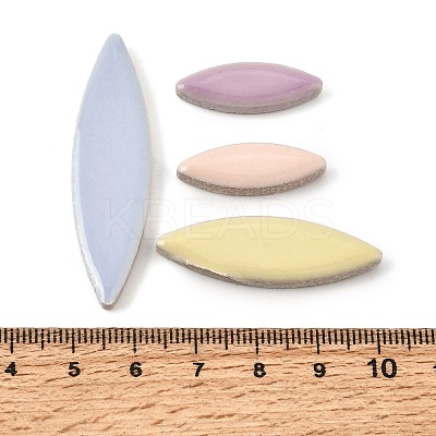Flat Elongated Leaf Porcelain Mosaic Tiles PR-CBA4734-02E-1