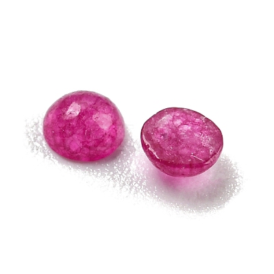 Natural White Jade Dyed Cabochons G-H309-02-03-1