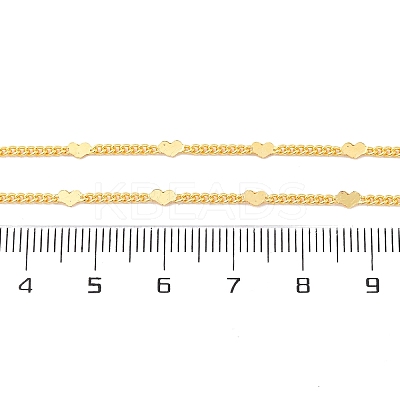 Brass Curb Chains Necklaces for Women NJEW-D302-07G-1