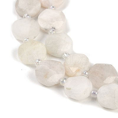 Natural White Moonstone Beads Strands G-C116-A15-01B-1