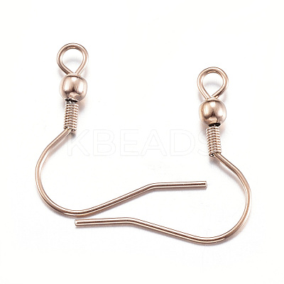 Ion Plating(IP) 304 Stainless Steel Earring Hooks STAS-G170-06RG-1