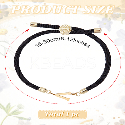 1Pc Adjustable Nylon Cord Slider Bracelets for Women BJEW-LP0001-32V-01-1