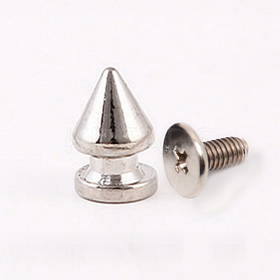 Alloy Spikes Screwback Studs PALLOY-WH0071-52A-1