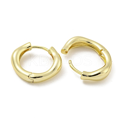 Brass Hoop Earrings EJEW-L211-010V-G-1