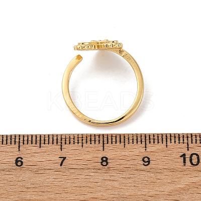304 Stainless Steel Enamel Adjustable Finger Rings for Women LS-RJEW-B131-02A-1