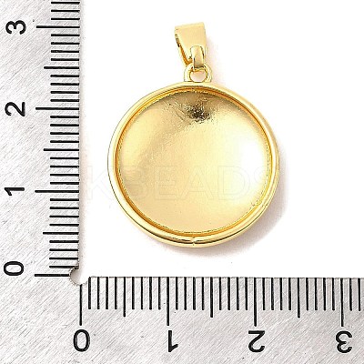 Brass Enamel Pendants KK-I378-19G-A-1