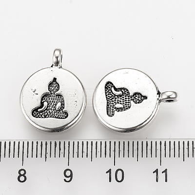 Tibetan Style Alloy Pendants LS-TIBEP-Q078-28AS-NR-1