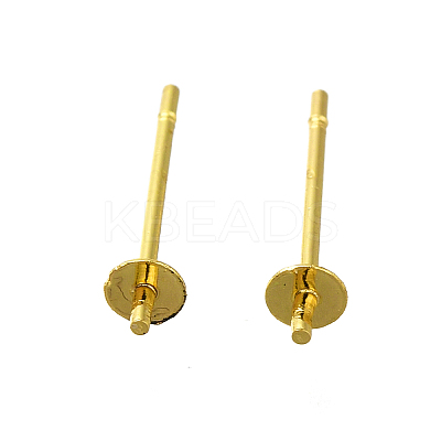 304 Stainless Steel Stud Earring Findings STAS-P370-01A-G-1
