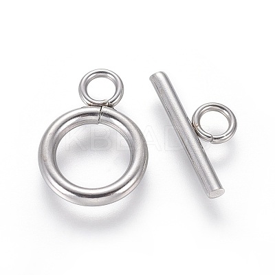 Non-Tarnish 304 Stainless Steel Toggle Clasps LS-STAS-I120-61C-P-1