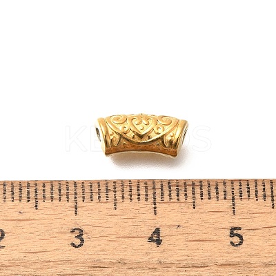 Ion Plating(IP) 304 Stainless Steel Curved Tube Beads STAS-I321-25G-1