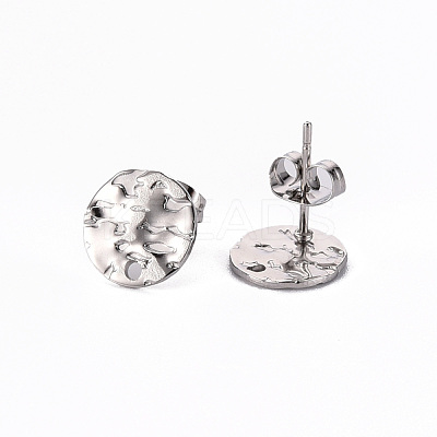 Non-Tarnish 304 Stainless Steel Stud Earring Findings STAS-T052-38B-P-1