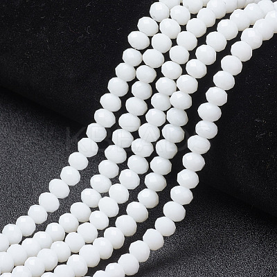 Opaque Solid Color Imitation Jade Glass Beads Strands EGLA-A044-P3mm-D01-1