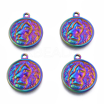 Ion Plating(IP) 201 Stainless Steel Pendants STAS-N098-200M-1