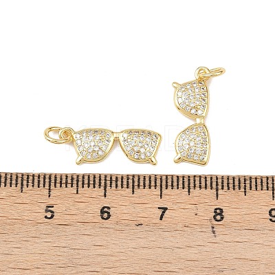 Brass Micro Pave Cubic Zirconia Pendants LS-KK-P339-17G-1