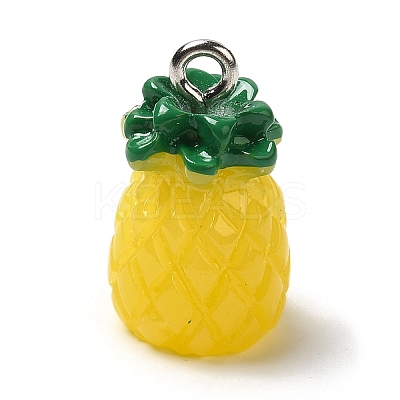 Opaque Resin Pendants RESI-L038-05P-1