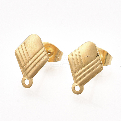 304 Stainless Steel Stud Earring Findings STAS-S079-60A-1