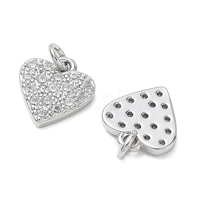 SHEGRACE Valentine's Day Brass Clear Cubic Zirconia Pendants XGRQ3K134-539P-1