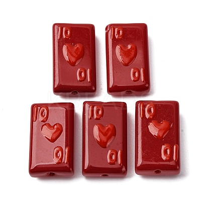 Baking Paint Glass Enamel Beads LAMP-Q045-07E-1